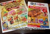 figure ground activity with shopping flyers